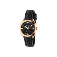 ZNO STOCK Montre à quartz 2570 Small en or rose plaqué 18K - Black