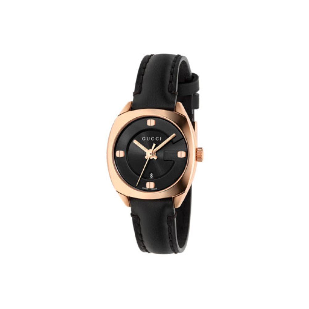 ZNO STOCK Montre à quartz 2570 Small en or rose plaqué 18K - Black