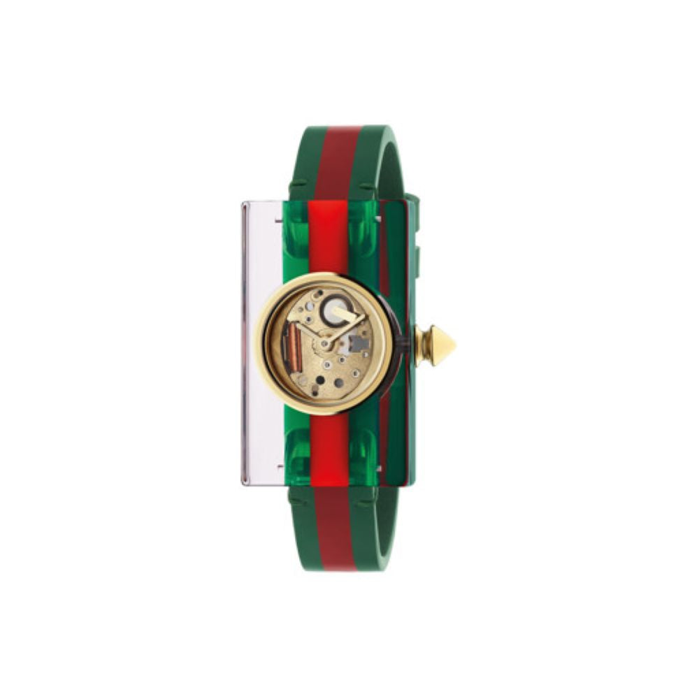 ZNO STOCK Montre à quartz Vintage Web Skeleton regular - Green & Red