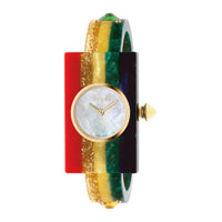 Montre à quartz Vintage Web Stud & Nacre - White