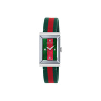 ZNO STOCK Montre à quartz New G-Frame en acier & Nacre - Green & Red