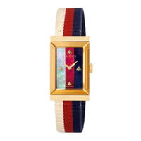 Montre à quartz New G-Frame en plaqué or & Nacre - Multicolor