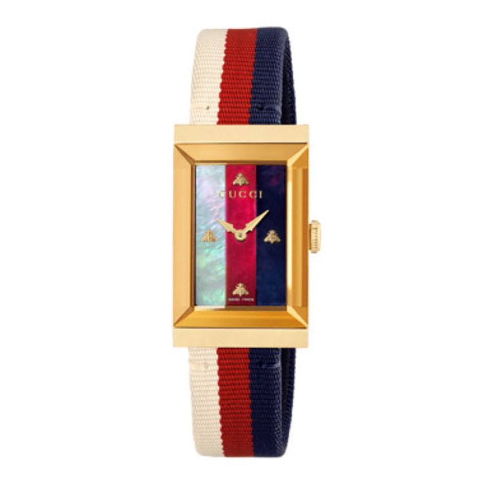Montre à quartz New G-Frame en plaqué or & Nacre - Multicolor
