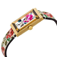 Montre à quartz New G-Frame Flower en plaqué or & Nacre - Pink multicolor