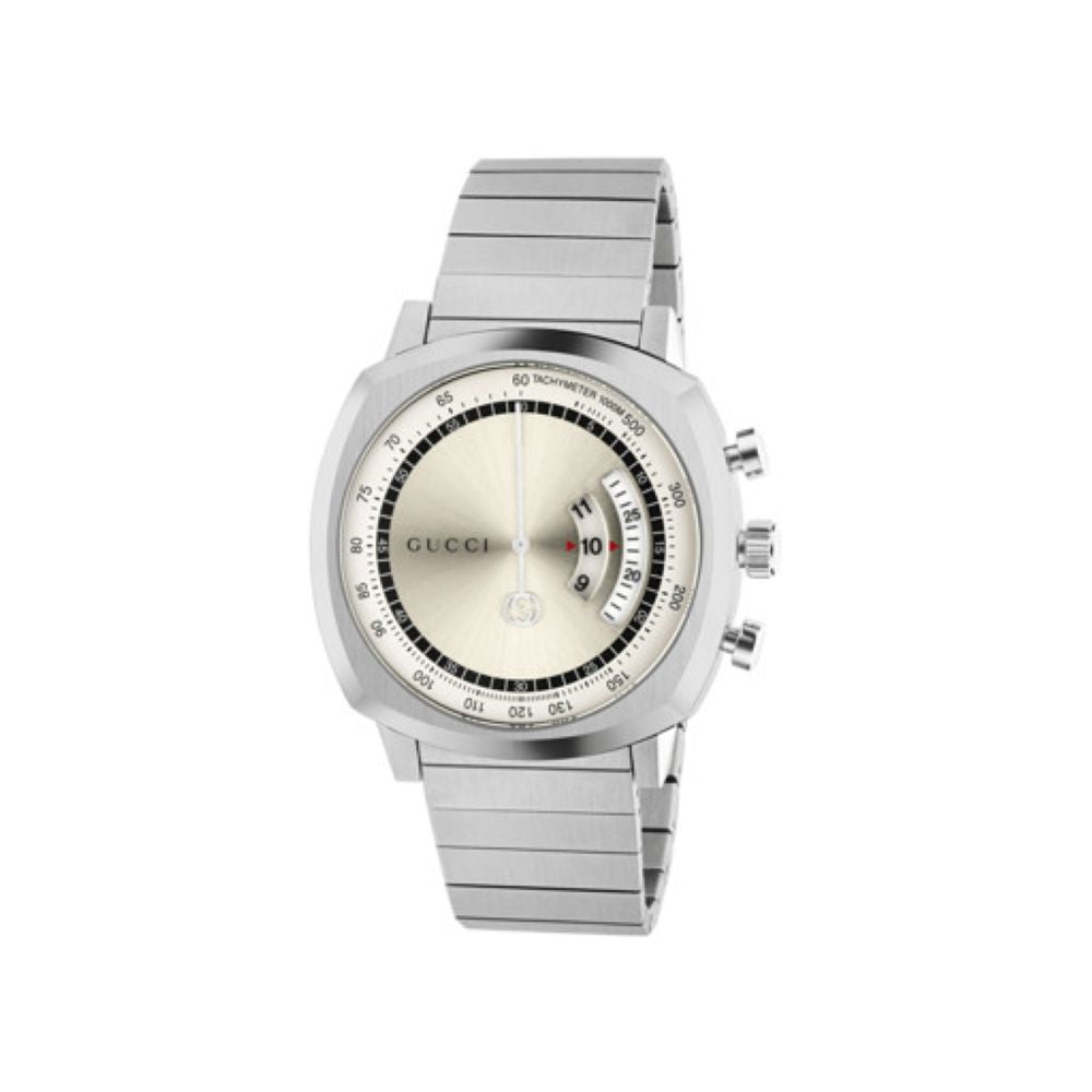 ZNO STOCK Montre à quartz Grip 40 mm en acier - Silver