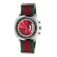 Montre à quartz Grip 40 mm en acier - Red & Green