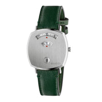 Montre à quartz Grip 35 mm en acier - White & Green