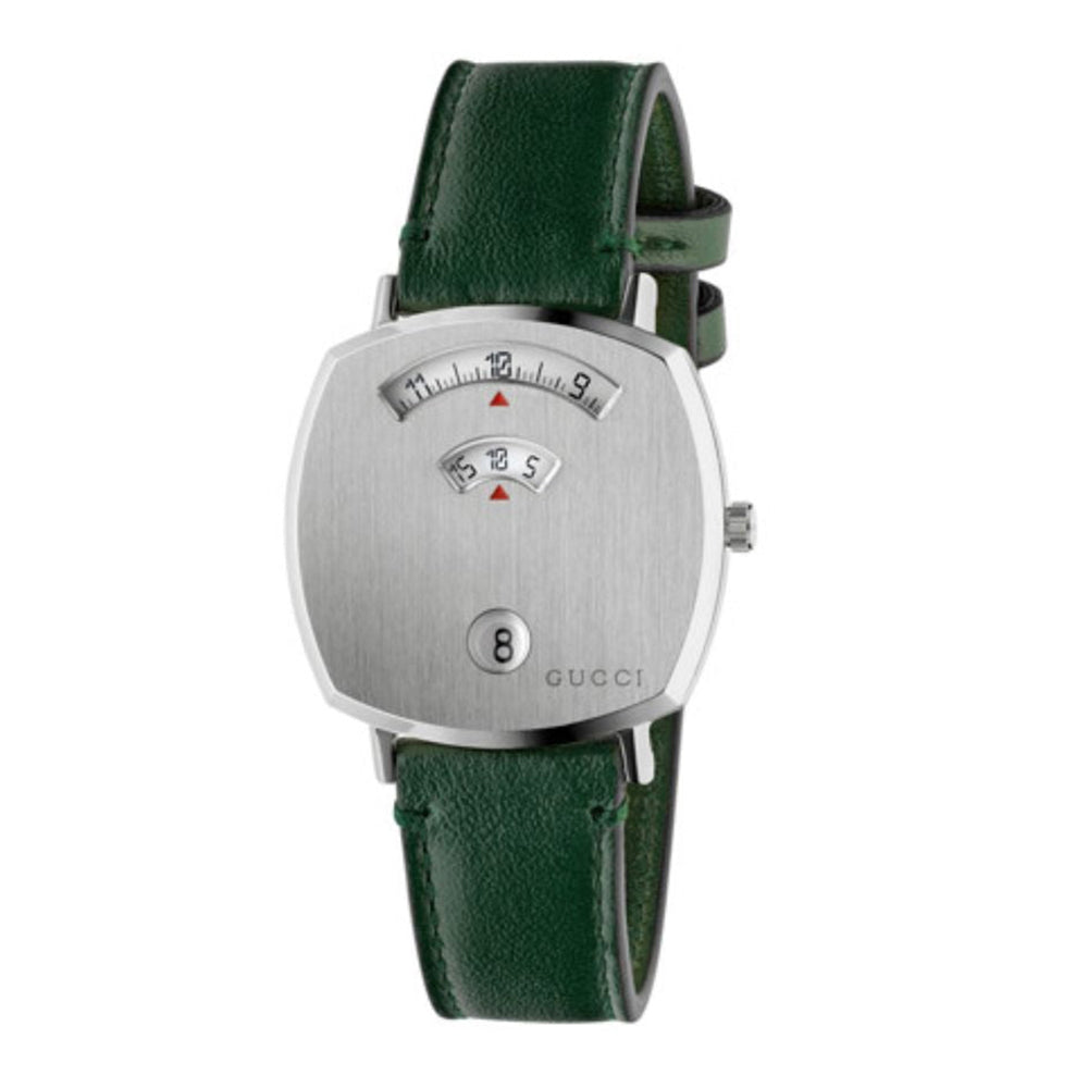 Montre à quartz Grip 35 mm en acier - White & Green