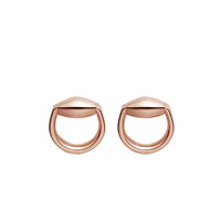 Boucles d'oreilles Horsebit en or rose 18K - Pink
