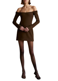Robe Octavia en laine - Peat Moss