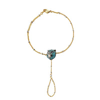 Bracelet Le Marche Des Merveilles en or jaune 18K & Nacre, Topaze et Spinel - White