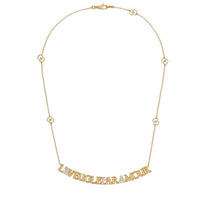 Collier Aveugle Amour en or jaune 18K & Diamants - Yellow