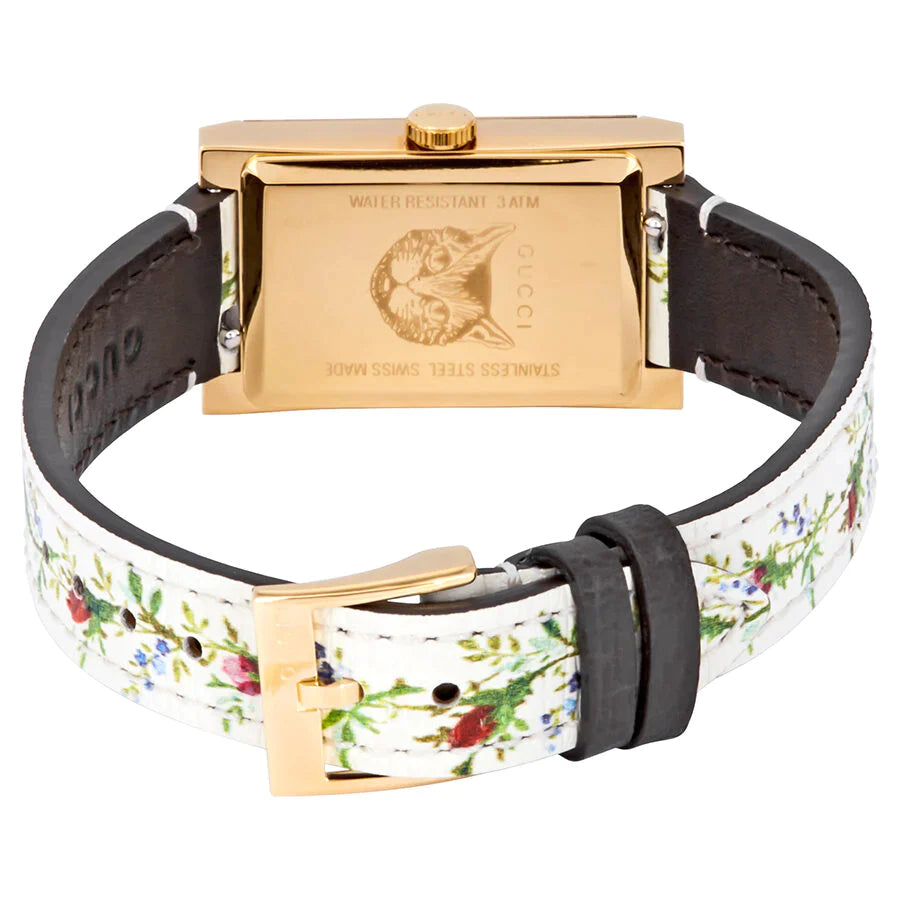 Montre à quartz New G-Frame Flower en plaqué or & Nacre - Multicolor Flower