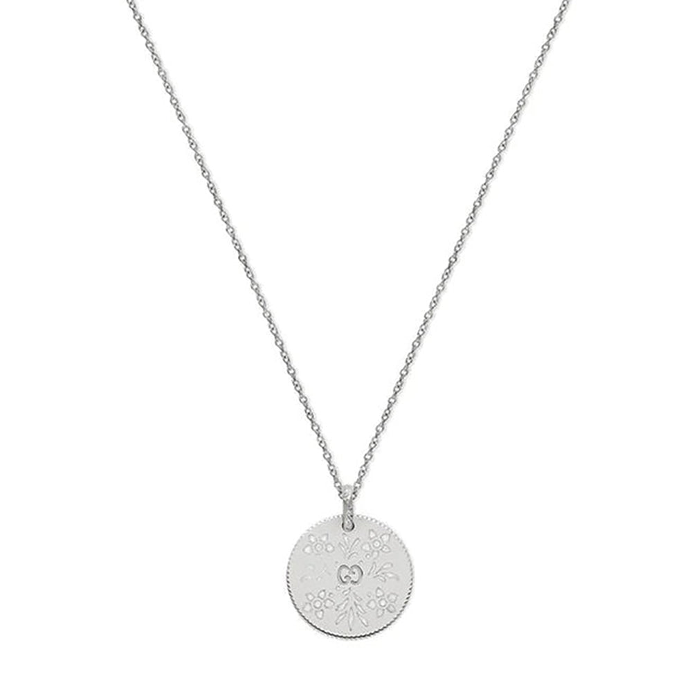 Collier Icon à médaille en or blanc 18K - White