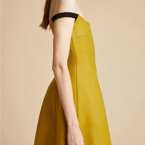 Robe Uma en laine - Mustard