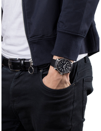 Montre à quartz Gucci Dive caoutchouc & acier - Full Black