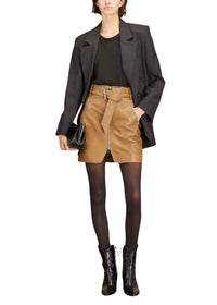 Jupe Luana en cuir - Flax