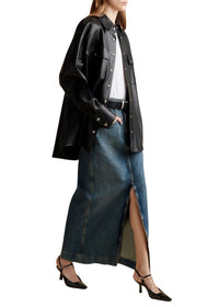 Top Bea en cuir - Black