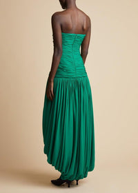 Robe Shivani en soie - Emerald