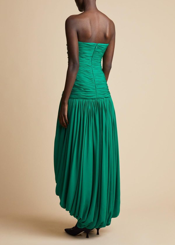 Robe Shivani en soie - Emerald