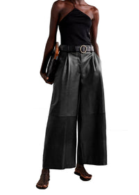 Pantalon Maarte en cuir - Black
