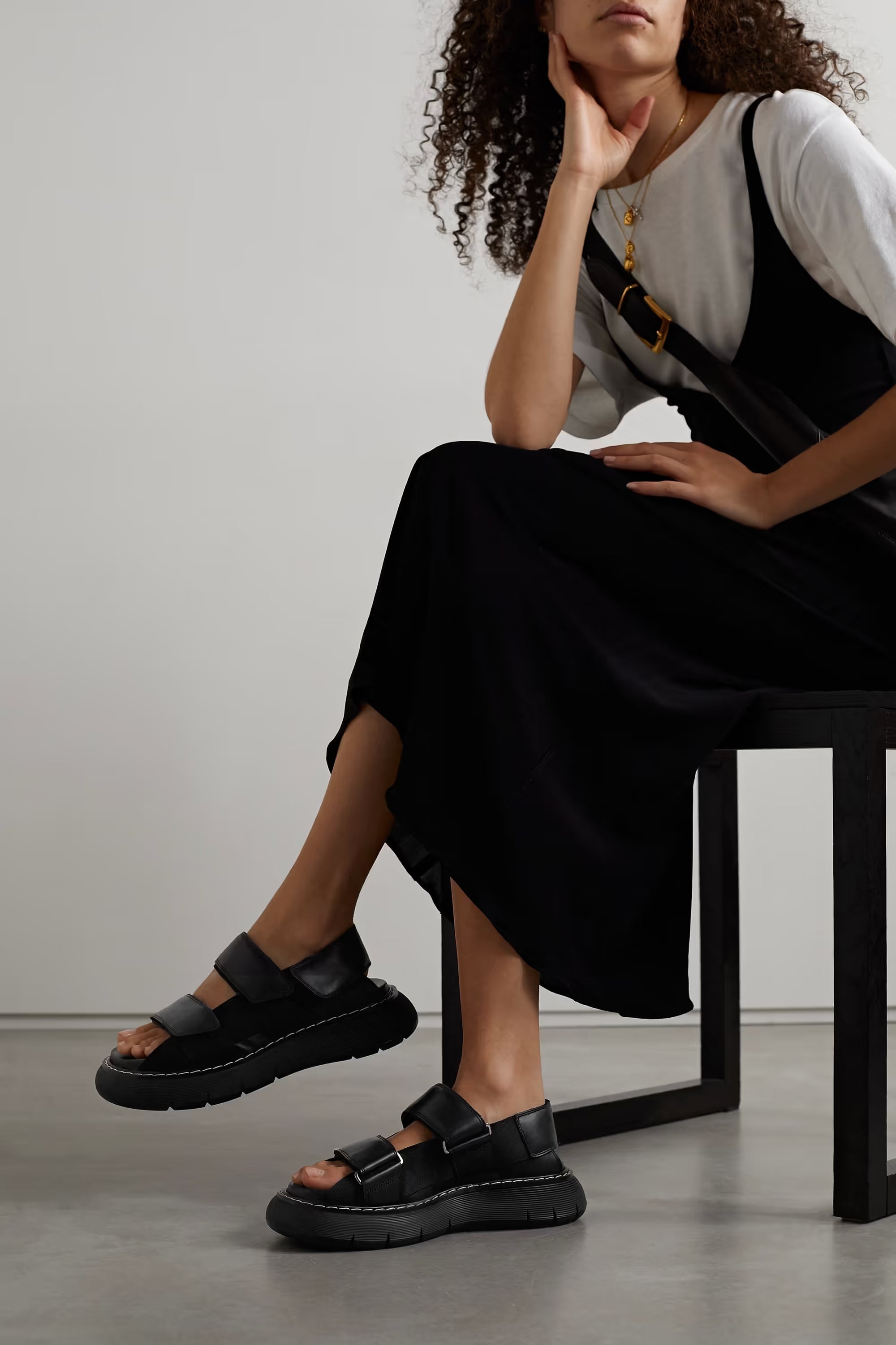 Sandales Murray en cuir - Black