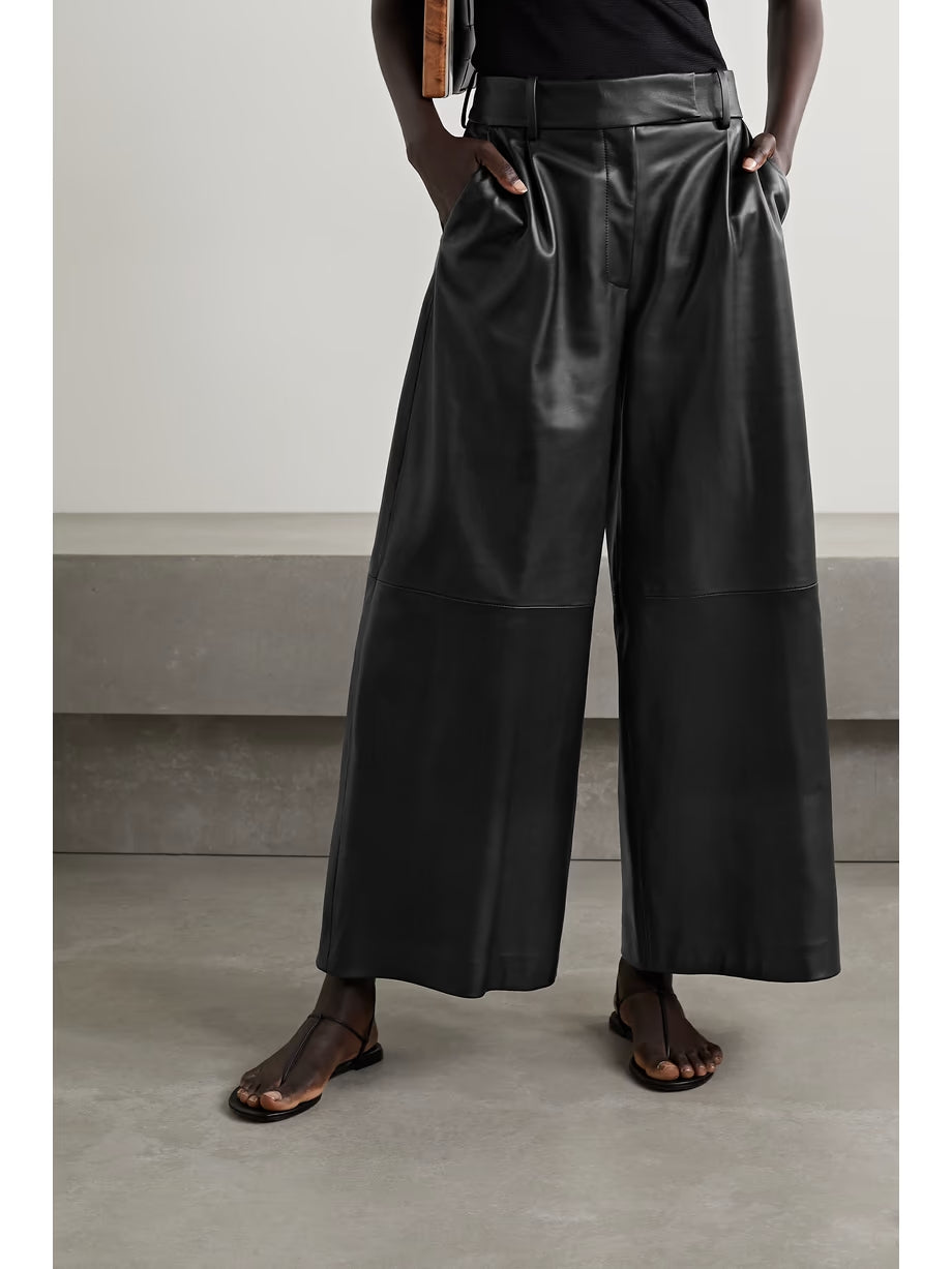 Pantalon Maarte en cuir - Black