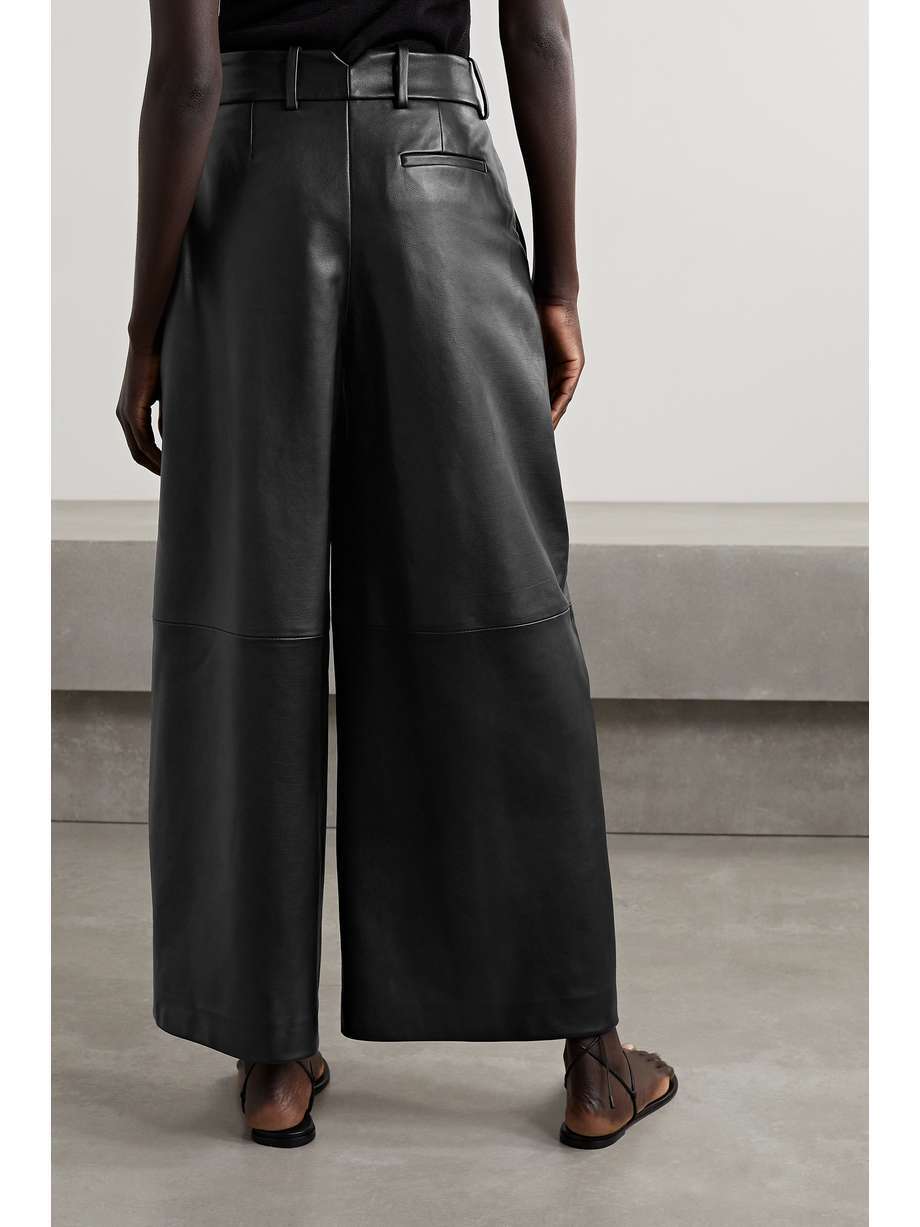 Pantalon Maarte en cuir - Black