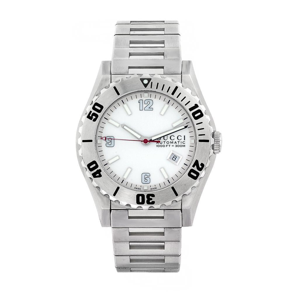 ZNO STOCK Montre automatique Pantheon étanche en acier - White