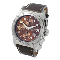 ZNO STOCK Montre automatique Pantheon Chrono en acier - Brown