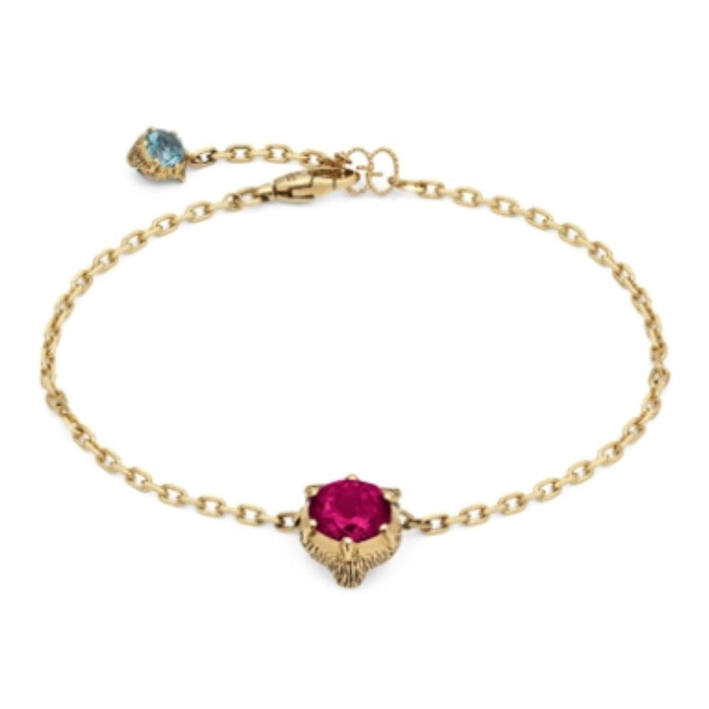 Bracelet Le Marche Des Merveilles en or jaune 18K & Tourmaline, Acquamarine et Diamants - Multicolor
