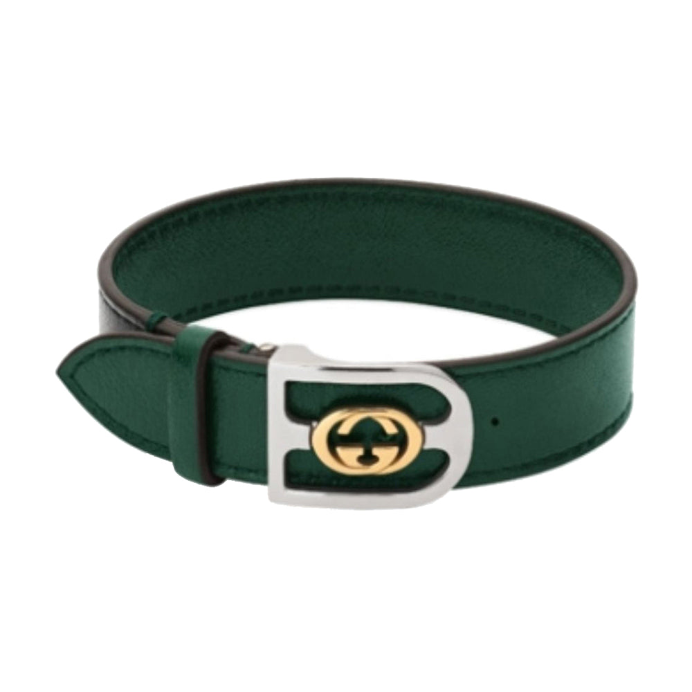 Bracelet Interlocked G en or jaune 18K - Green