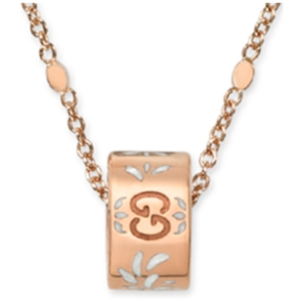 ZNO STOCK Collier Icon en or rose 18K - White