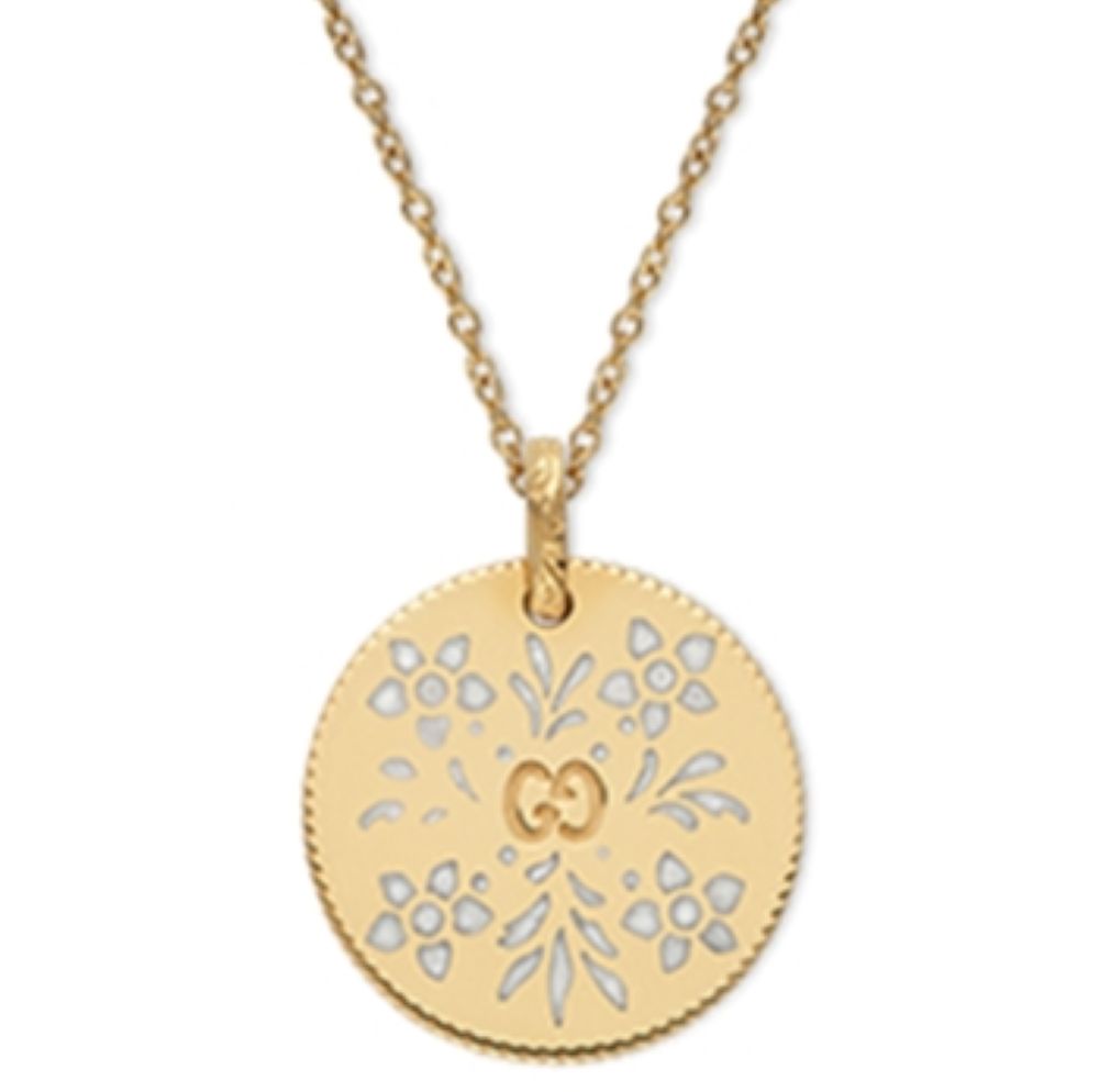 ZNO STOCK Collier Icon en or jaune 18K - White