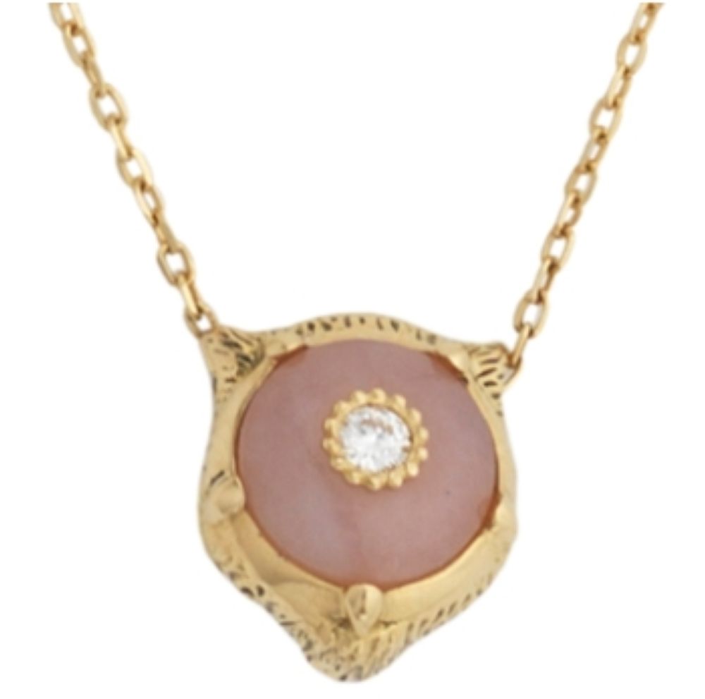 ZNO STOCK Collier Le Marche Des Merveilles en or jaune 18K & Opal & Diamants - Multicolor