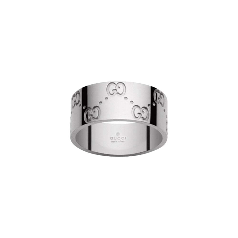 Bague Icon en or blanc 18K - White
