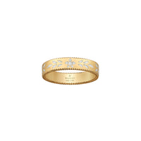 Bague Icon petite en or jaune 18K - White