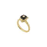 Bague Le Marche Des Merveilles en or jaune 18K & Diamants et Onyx - Black