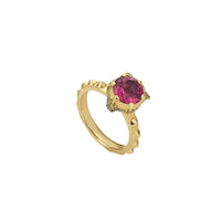 Bague Le Marche Des Merveilles en or jaune 18K & Diamants et Tourmaline - Multicolor