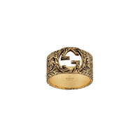 Bague Interlocked G en or jaune 18K - Yellow