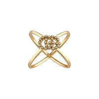 Bague Running G en or jaune 18K & Diamants - Yellow