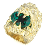 ZNO STOCK Bague Fashion Show & Cristal - Green