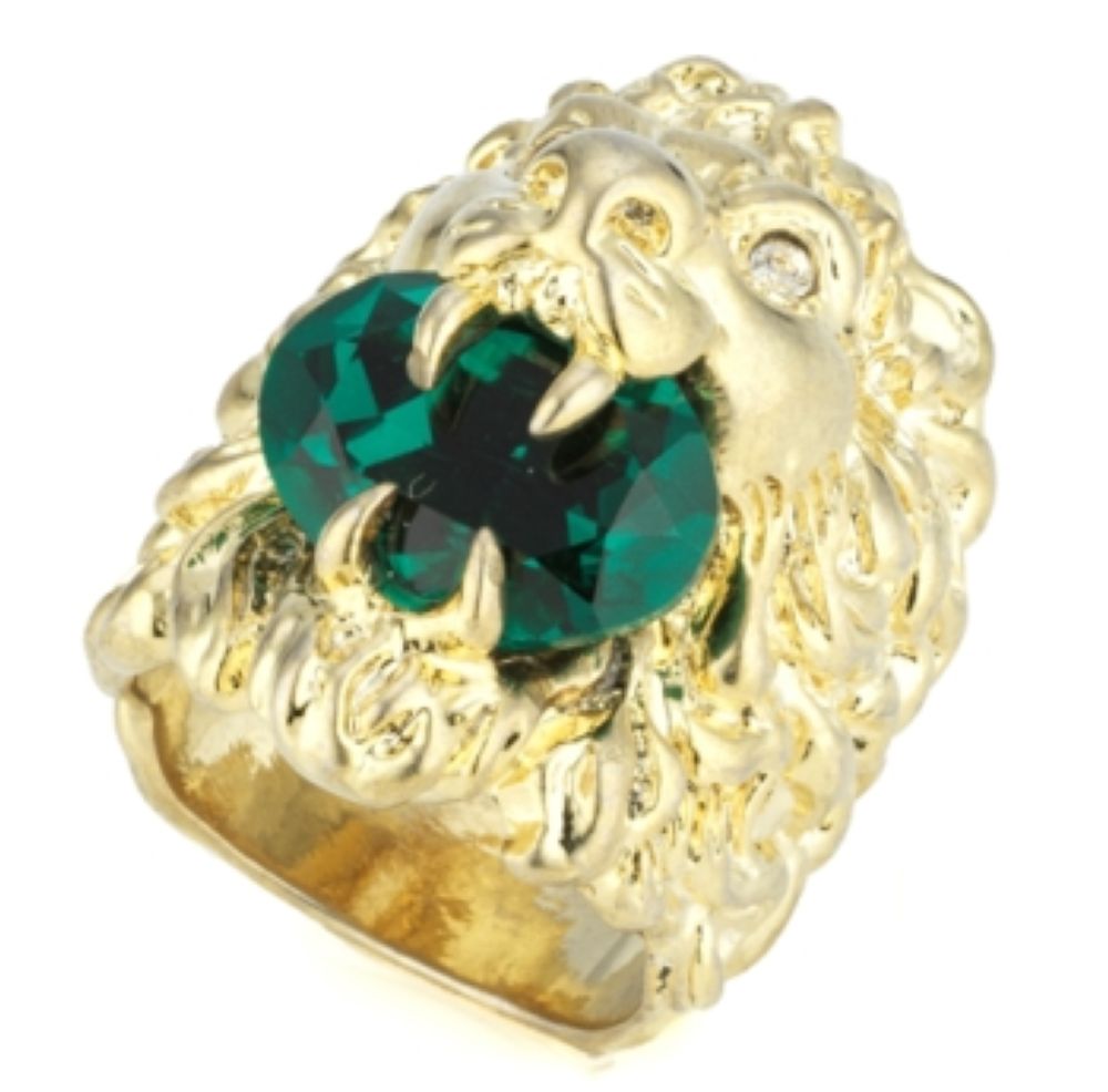 ZNO STOCK Bague Fashion Show & Cristal - Green