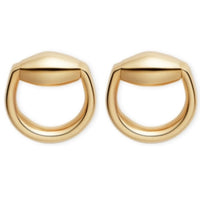ZNO STOCK Boucles d'oreilles Horsebit en or jaune 18K - Yellow