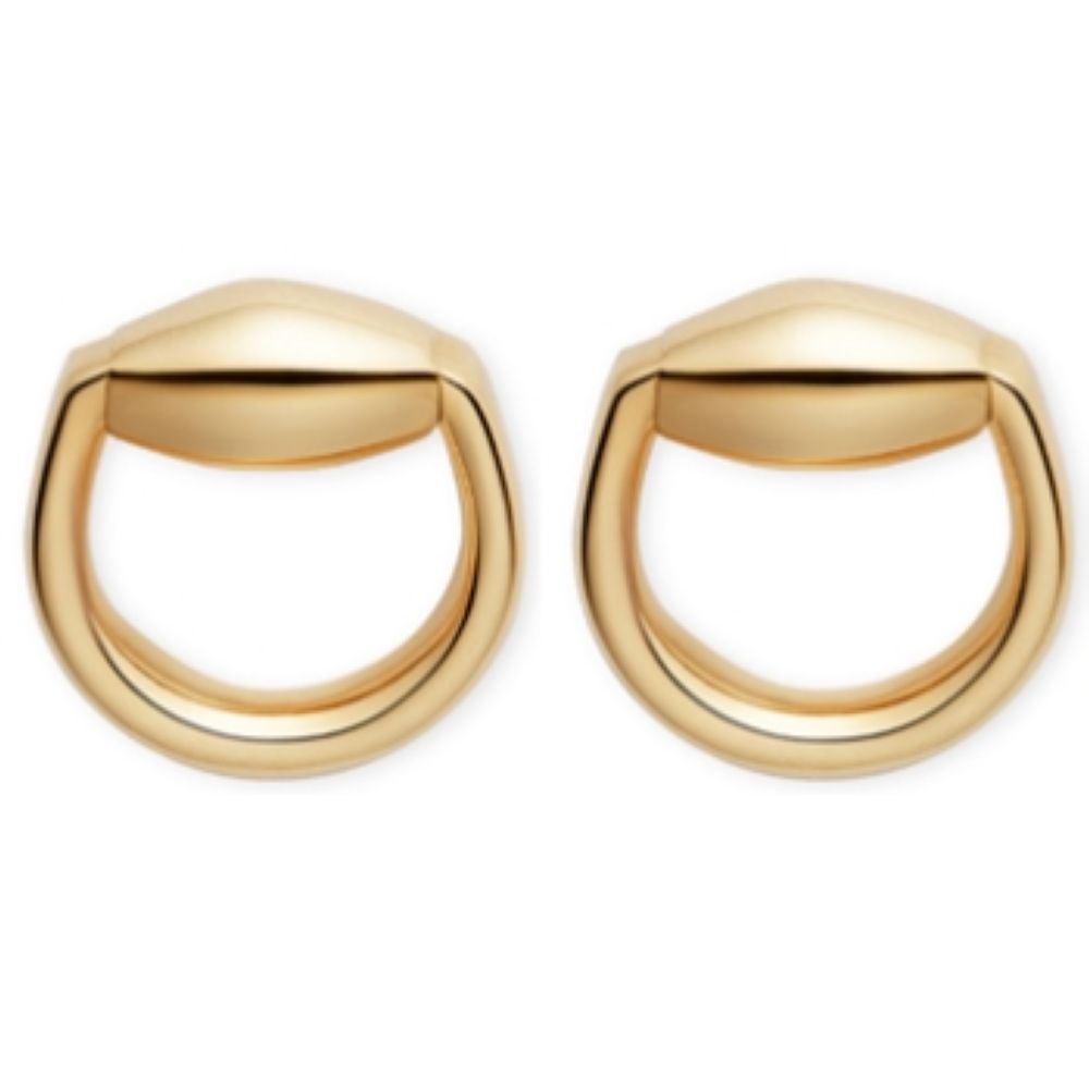 ZNO STOCK Boucles d'oreilles Horsebit en or jaune 18K - Yellow