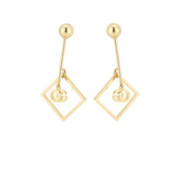 Mono boucles d'oreilles Running G carré en or jaune 18K - Yellow