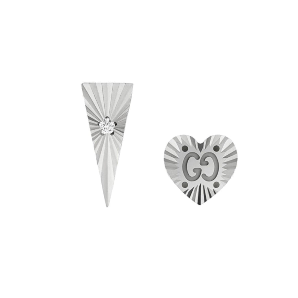 Boucles d'oreilles Icon en or blanc 18K & Diamants - White