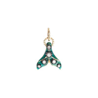 Pendentif Charms en or jaune 18K & Diamants - Green