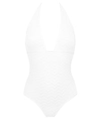 Maillot une pièce triangle Gabardine - Blanc