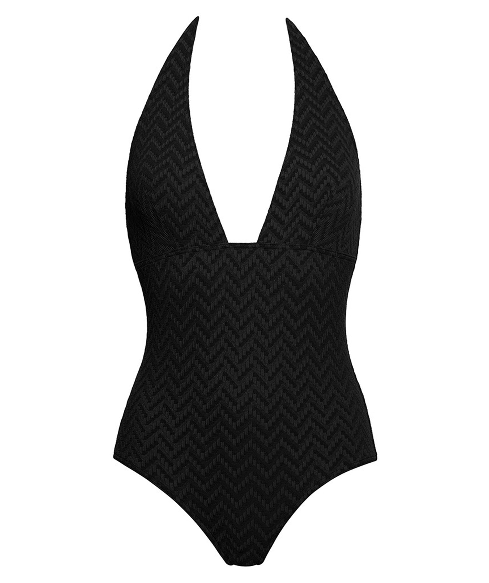 Maillot une pièce triangle Gabardine - Noir